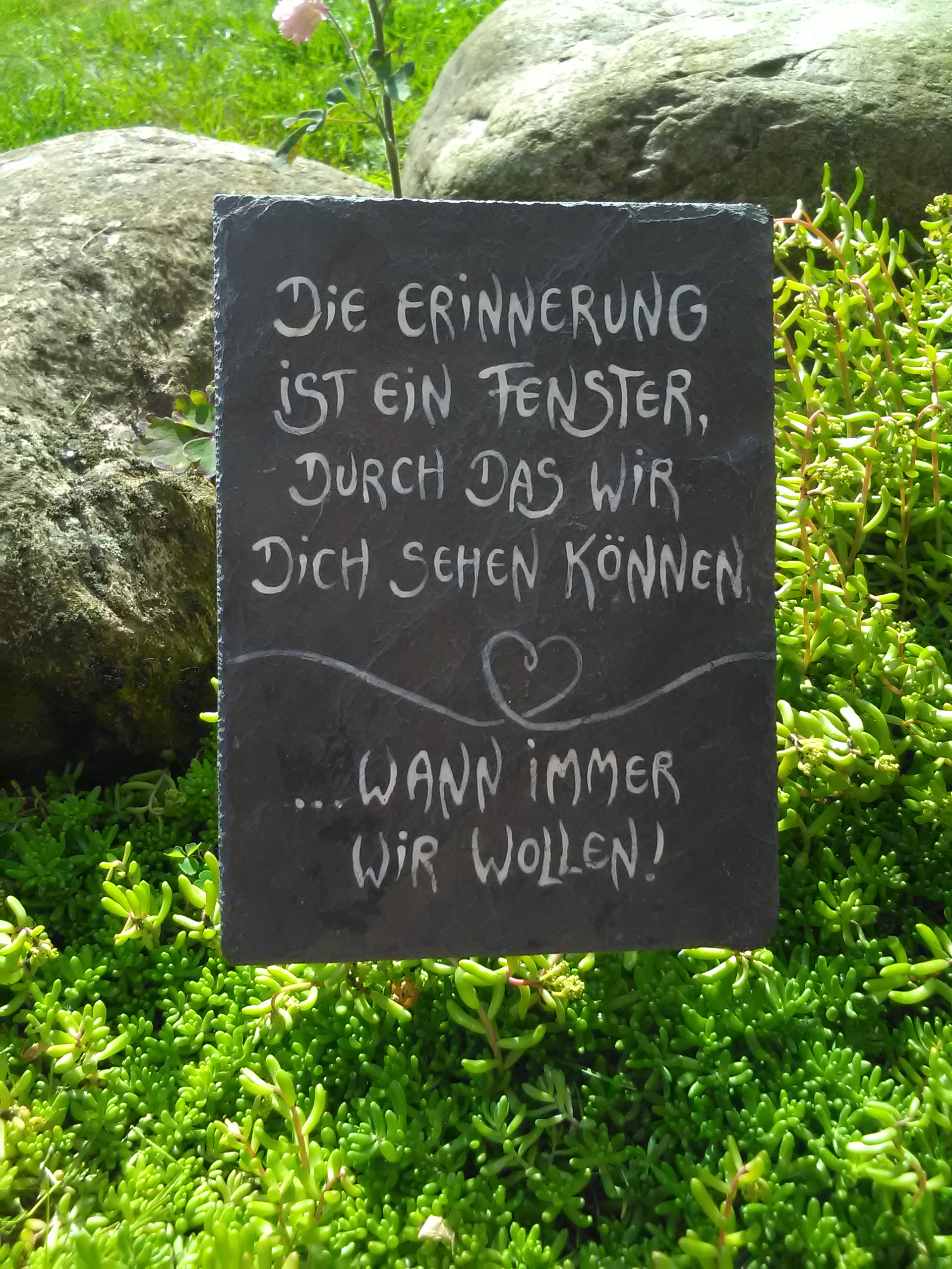 Die Erinnerung ist ein Fenster RECHTECK