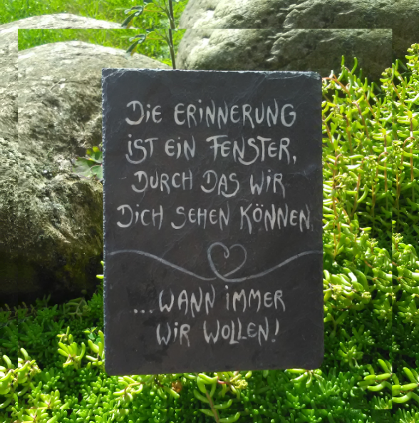 Die Erinnerung ist ein Fenster RECHTECK