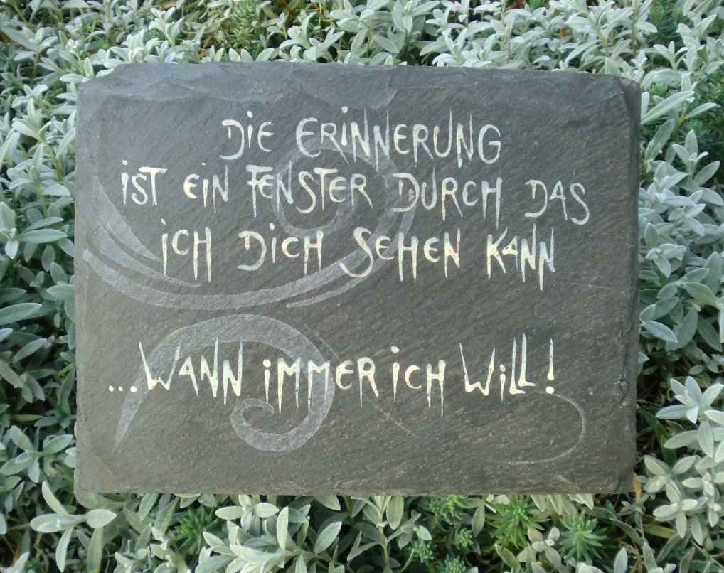 Die Erinnerung ist ein Fenster RECHTECK