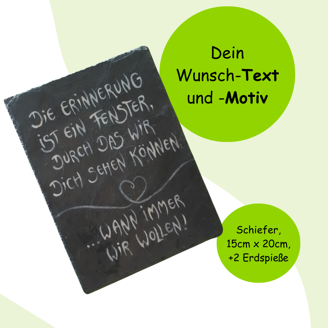 Die Erinnerung ist ein Fenster RECHTECK